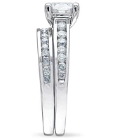 Diamond (1-1/2 ct. t.w.) Channel-Set Bridal Set 14K White, Yellow or Rose Gold