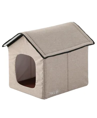 Pet Life "Hush Puppy" Electronic Heating and Cooling Smart Collapsible Pet House