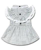 Touchdog I Love Poochi Classical Fashion Plaid Dog Dress Collection