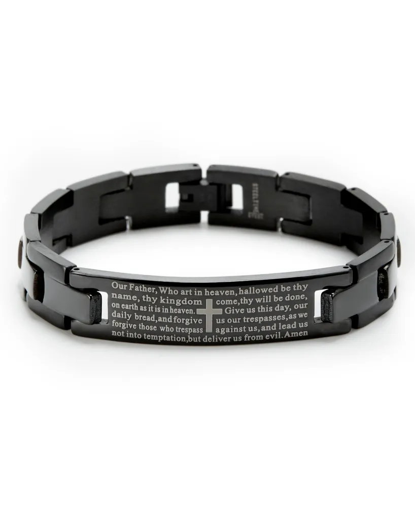 Eve's Jewelry Men's Lord's Prayer Bracelet