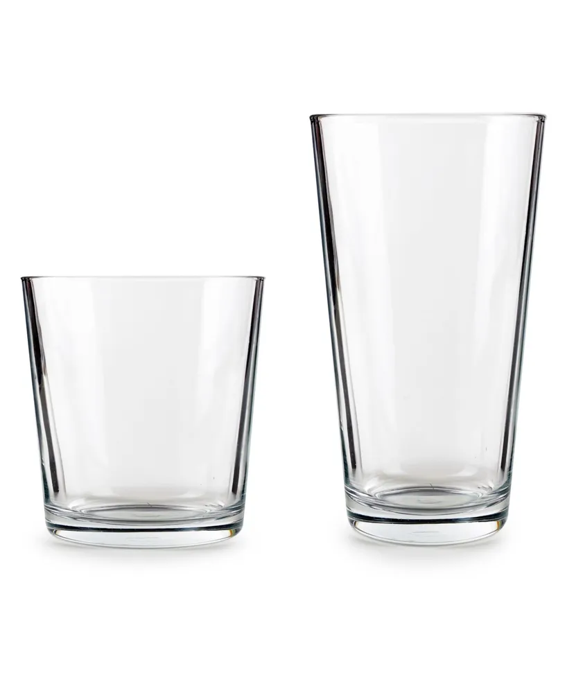 Circle Glass Simple Home Entertaining Glasses, Set of 16