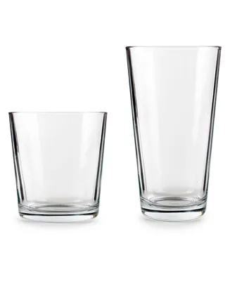 Circle Glass Simple Home Entertaining Glasses, Set of 16