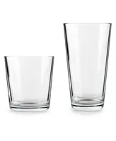 Circle Glass Simple Home Entertaining Glasses, Set of 16