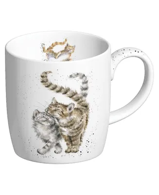 Royal Worcester Wrendale Designs Feline Fine Mug - Set of 4