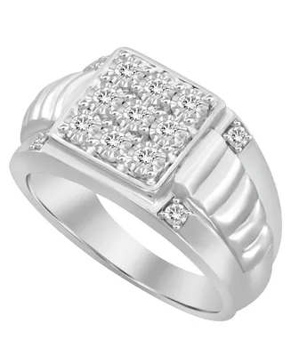 Men's Diamond (1/4 ct. t.w.) Ring in Sterling Silver