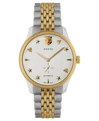 Gucci Unisex Swiss G-Timeless Two-Tone Pvd Stainless Steel Bracelet Watch 40mm - Two