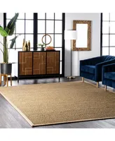 nuLoom Elijah BHSG01A Beige 4' x 6' Area Rug