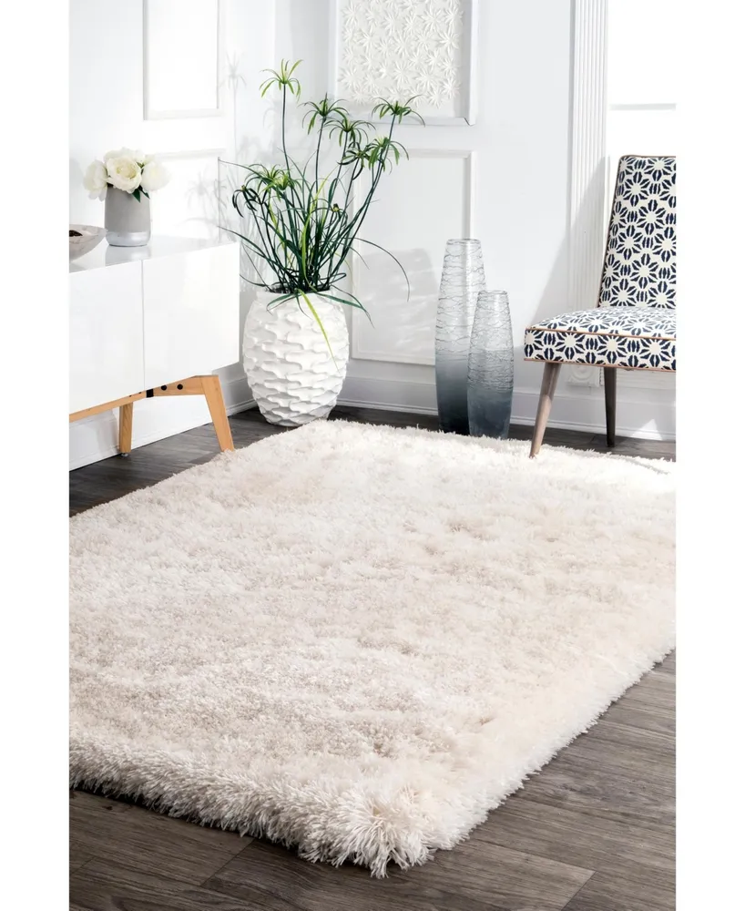 nuLoom Kristan AWVE16B Ivory 4' x 6' Area Rug