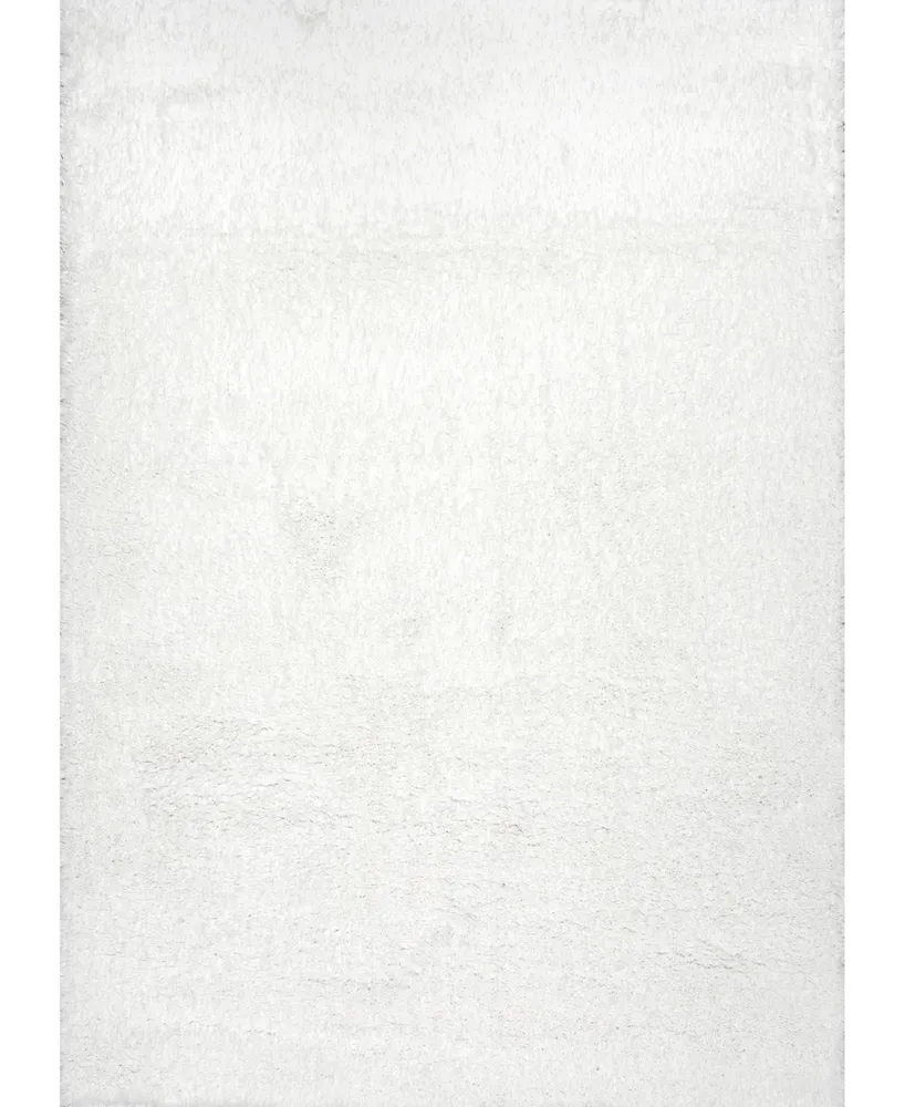 nuLoom Gynel OZAS01A White 7'10" x 10' Area Rug