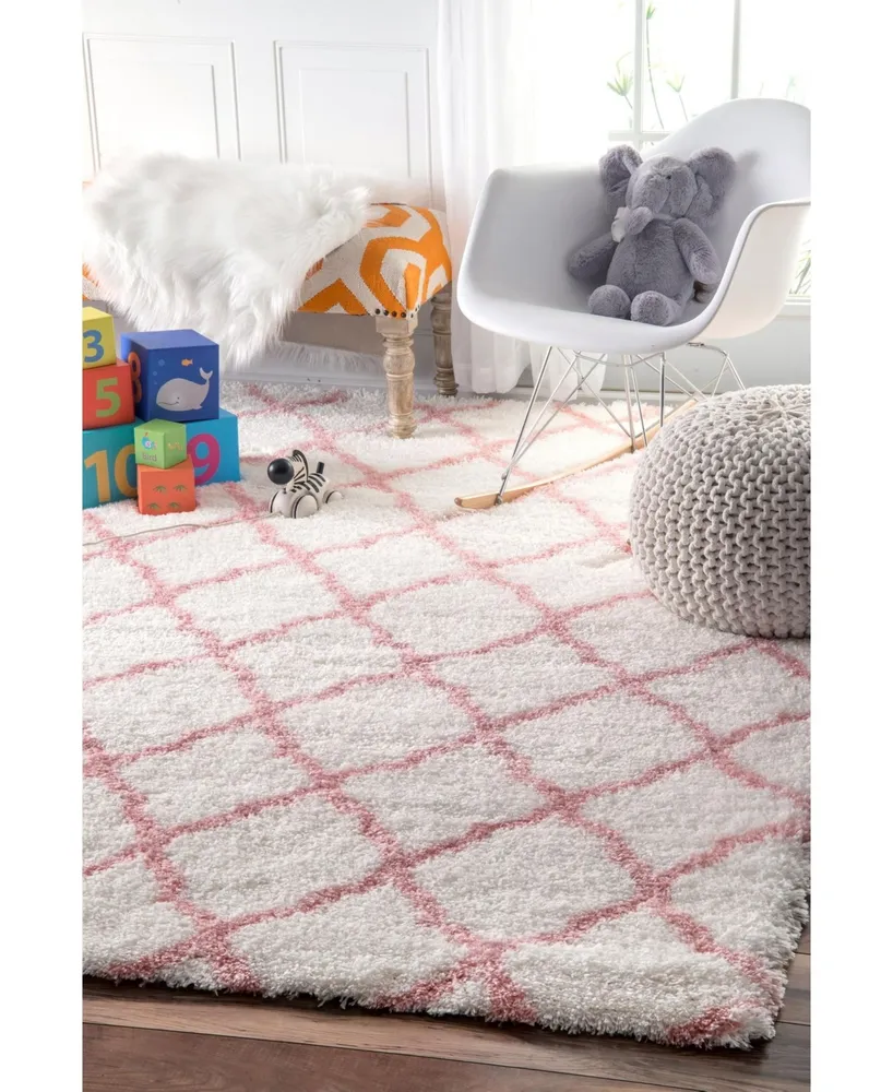 nuLoom Nelda OZAS03B Rose 7'10" x 10' Area Rug