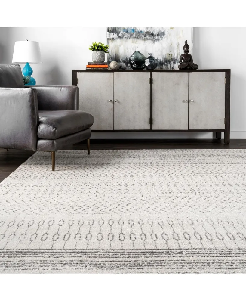 nuLoom Nova RZBD65B Gray 3' x 5' Area Rug