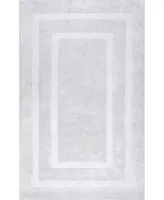 nuLoom Zamora MTVS177B Silver 5' x 8' Area Rug