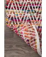 nuLoom Rochell VIAG01A Pink 2'6" x 10' Runner Rug