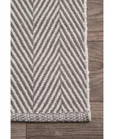 nuLoom Kimberely HMCO4C Gray 8' x 10' Area Rug