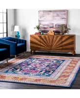 nuLoom Marisela RZBD48A Navy 4' x 6' Area Rug