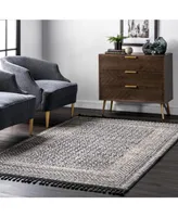 nuLoom Claudia STGL03B Multi 4' x 6' Area Rug