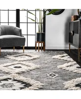 nuLoom Savannah SPMO01A Black 8' x 10' Area Rug