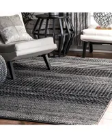 nuLoom Nova RZBD65A Onyx 6'7" x 9' Area Rug