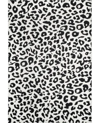 nuLoom Leopard RZBD61C Onyx 3' x 5' Area Rug