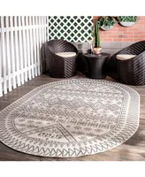 nuLoom Kandace OWDN24B Ivory 6'3" x 9'2" Outdoor Area Rug