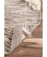 nuLoom Savannah SPMO01B Beige 3' x 5' Area Rug