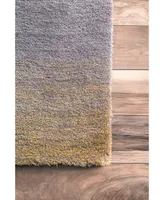 nuLoom Ombre Shag HJOS01A Yellow 4' x 6' Area Rug
