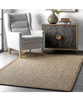 nuLoom Elijah BHSG01E Brown 5' x 8' Area Rug