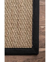 nuLoom Elijah BHSG01C Black 3' x 5' Area Rug