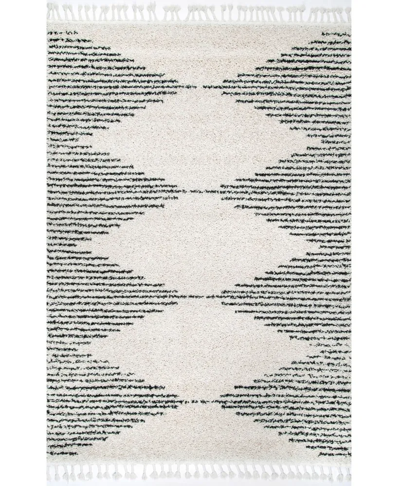 nuLoom Bria GCDI09A Ivory 5'3" x 7'7" Area Rug