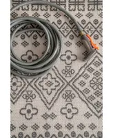 nuLoom Kandace OWDN24B Ivory 3' x 5' Outdoor Area Rug