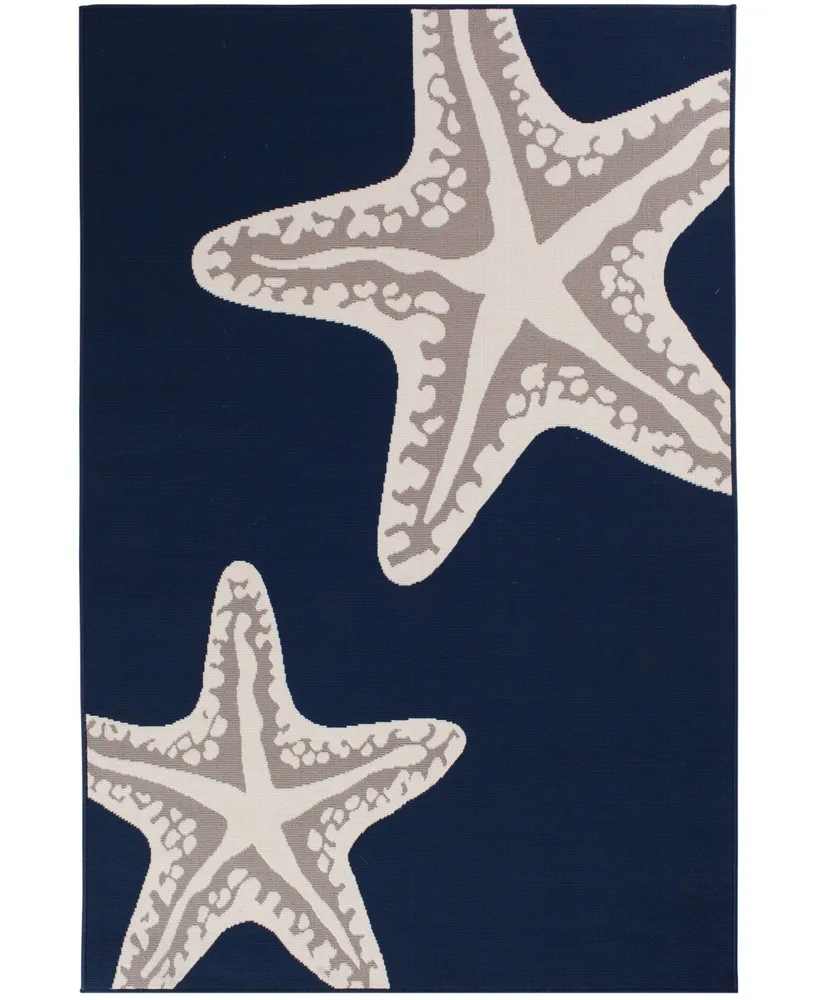 Northern Weavers Vera Sea Star Duo 6'7" x 9'6" Outdoor Area Rug