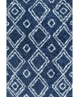 nuLoom Iola OZSG18C Blue 6'7" x 9' Area Rug