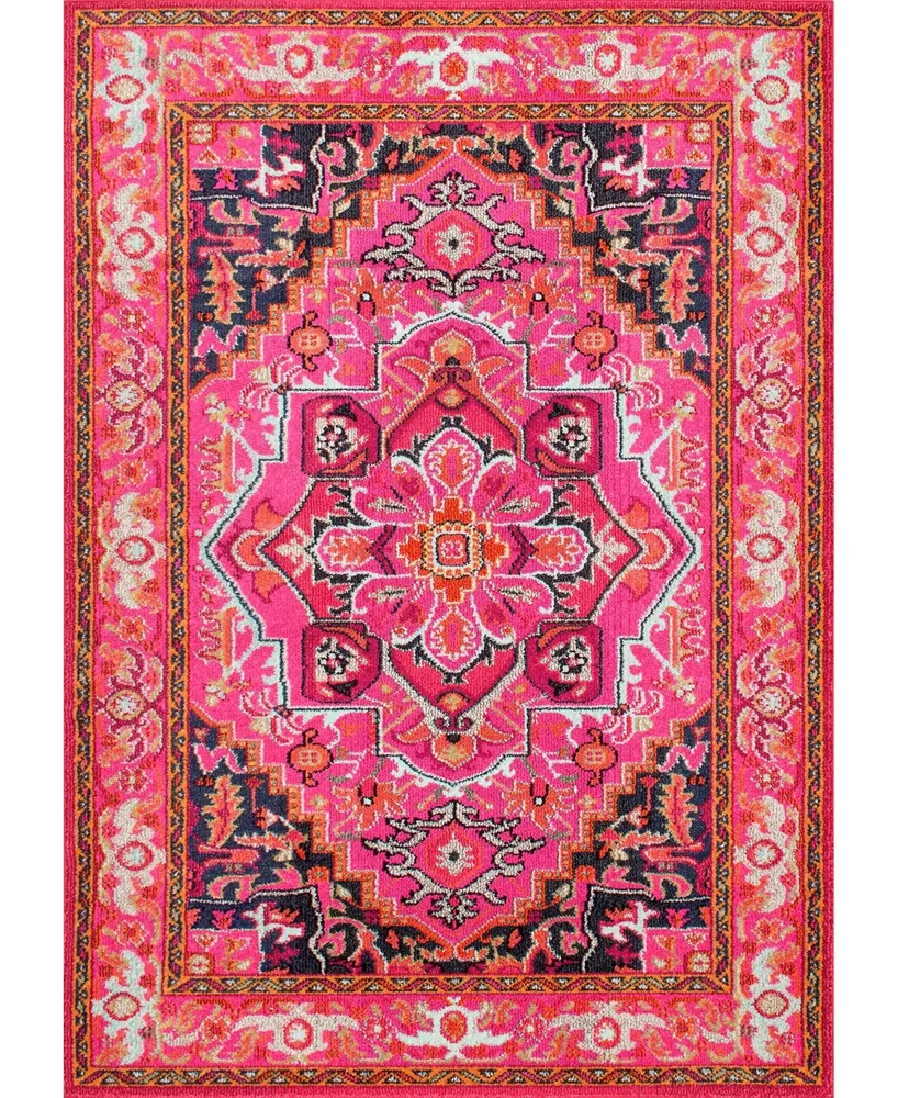 nuLoom Mackenzie KKCB10A Pink 7'10" x 11' Area Rug