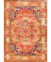 nuLoom Mackenzie KKCB10B Orange 2'6" x 8' Runner Rug