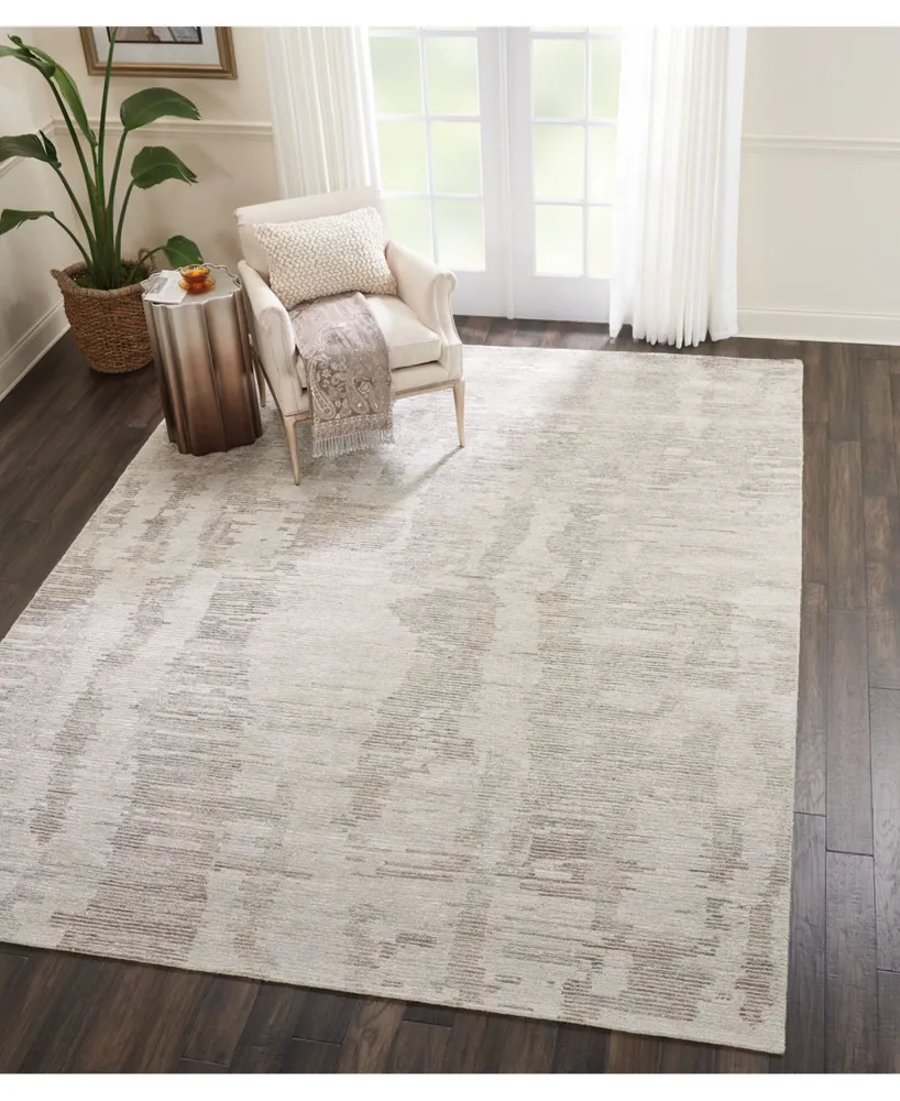 Nourison Home Ellora ELL01 Ivory and Gray 8'6" x 11'6" Area Rug