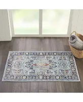 Nourison Home Ankara Global Anr14 Teal Multi Rug