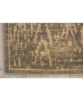 Nourison Home Silken Allure SLK17 Slate 5'6" x 8' Area Rug