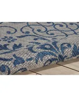 Nourison Home Country Side Ctr04 Ivory Blue Rug