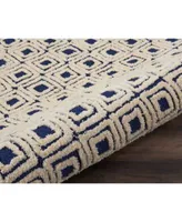 Nourison Home Deco Mod 37591 Navy Ivory Rug