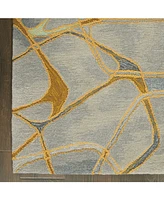 Nourison Home Symmetry SMM05 Gray 5'3" x 7'9" Area Rug