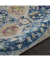 Nourison Home Ankara Global Anr11 Blue Multi Rug