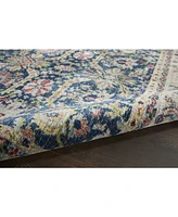 Nourison Home Ankara Global ANR13 Navy and Multi 5'3" x 7'6" Area Rug