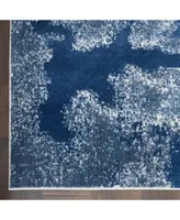 Nourison Home Etchings Etc03 Blue Rug