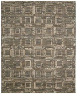 Nourison Home Silken Allure SLK24 Gray 5'6" x 8' Area Rug