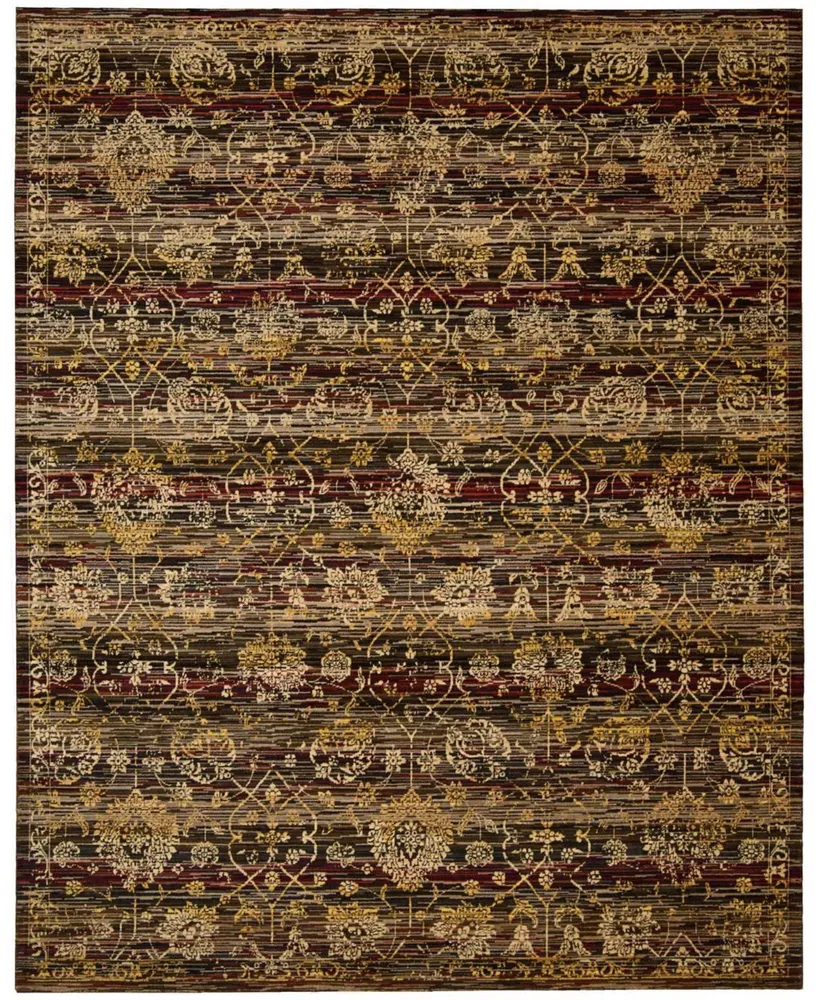 Closeout! Nourison Home Rhapsody RH007 Ebony 7'9" x 9'9" Area Rug