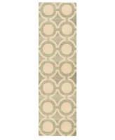 Nourison Home Luminance LUM01 Cream and Gray 2'3" x 8' Runner Rug