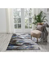 Nourison Home Chroma CRM01 Slate 4' x 6' Area Rug