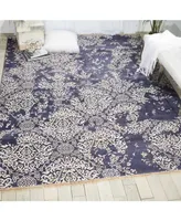 Nourison Home Aldora ALD13 Cobalt 7'9" x 9'9" Area Rug