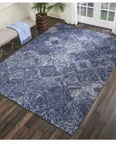 Nourison Home Interlock LNK01 Denim 5' x 7'6" Area Rug