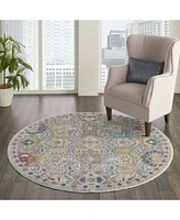 Nourison Home Ankara Global Anr12 Gray Multi Rug